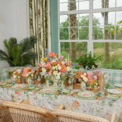 Mrs. Alice Eloise Green Gingham Placemats (Set of 4)< Summer Table Linen | Placemats