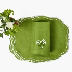 Mrs. Alice Eloise Green Placemats & Hydrangea Napkins (Set of 4)< For Her | For The Hostess