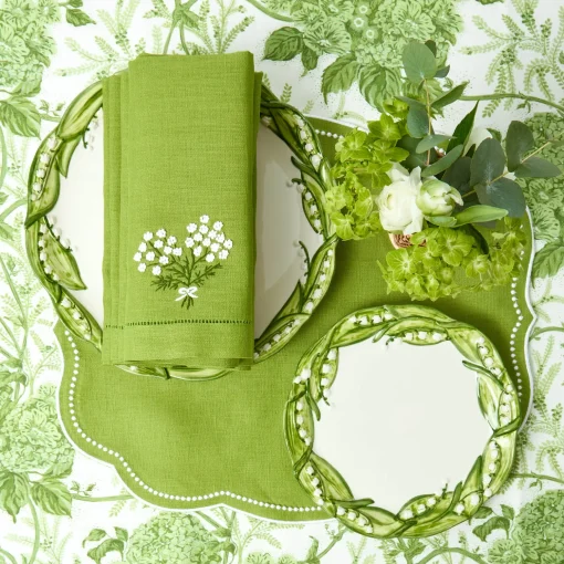 Mrs. Alice Eloise Green Placemats & Hydrangea Napkins (Set of 4)< For Her | For The Hostess