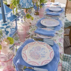 Mrs. Alice Eloise Periwinkle Placemats (Set of 4)< Summer Table Linen | Placemats