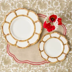 Mrs. Alice Eloise Putty & Red Placemats (Set of 4)< Placemats | For The Hostess
