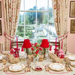 Mrs. Alice Eloise Putty & Red Placemats (Set of 4)< Placemats | For The Hostess