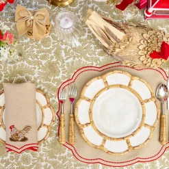 Mrs. Alice Eloise Putty & Red Placemats (Set of 4)< Placemats | For The Hostess