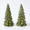 Mrs. Alice Emerald Glass Christmas Tree (Pair)< Christmas Decorations