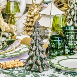 Mrs. Alice Emerald Glass Christmas Tree (Pair)< Christmas Decorations