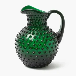 Mrs. Alice Emerald Green Hobnail Jug< Jugs