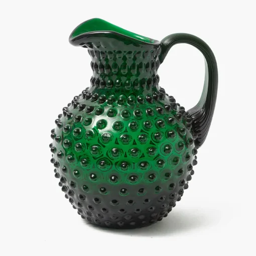 Mrs. Alice Emerald Green Hobnail Jug< Jugs