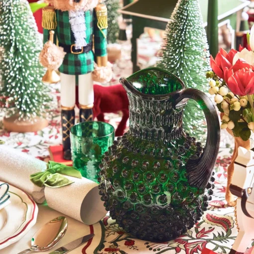 Mrs. Alice Emerald Green Hobnail Jug< Jugs