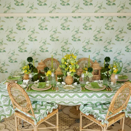 Mrs. Alice Emerald Hobnail Glasses & Jug Set< Glassware Sets