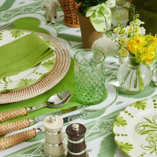Mrs. Alice Emerald Hobnail Glasses & Jug Set< Glassware Sets