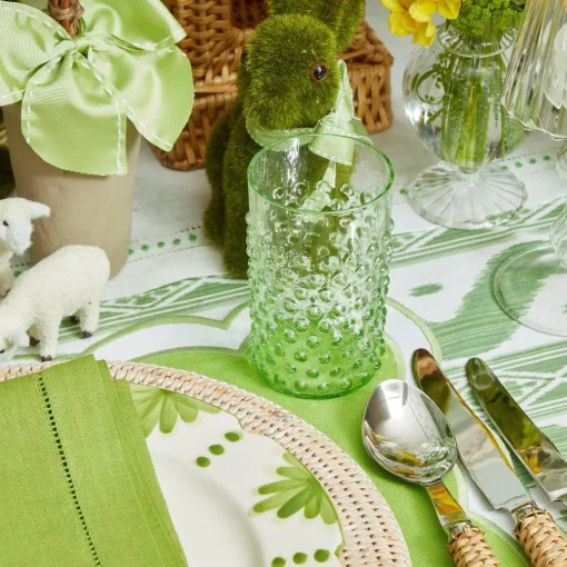 Mrs. Alice Emerald Hobnail Glasses (Set of 6)< Glasses