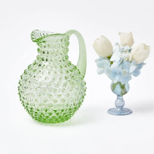 Mrs. Alice Emerald Hobnail Jug< Jugs | For The Millenial