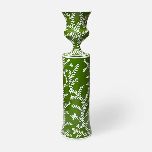 Mrs. Alice Emmeline Green Floral Urn< Vases | Vases & Planters
