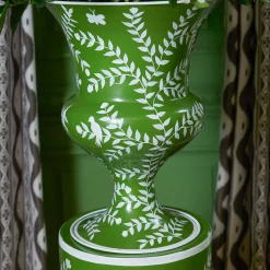 Mrs. Alice Emmeline Green Floral Urn< Vases | Vases & Planters