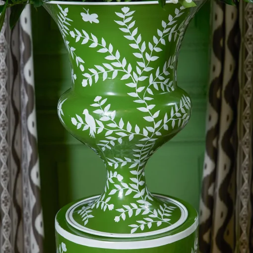 Mrs. Alice Emmeline Green Floral Urn< Vases | Vases & Planters