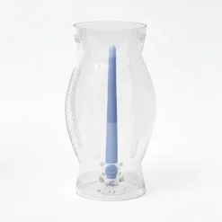 Mrs. Alice Engraved Glass Lantern< Summer Glassware | Summer Candleware