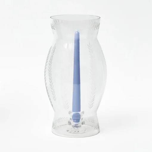 Mrs. Alice Engraved Glass Lantern< Summer Glassware | Summer Candleware
