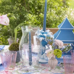 Mrs. Alice Engraved Glass Lantern< Summer Glassware | Summer Candleware