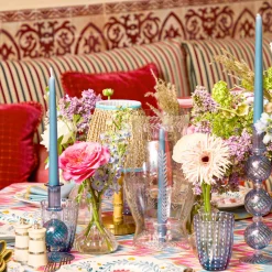 Mrs. Alice Engraved Glass Lantern< Summer Glassware | Summer Candleware
