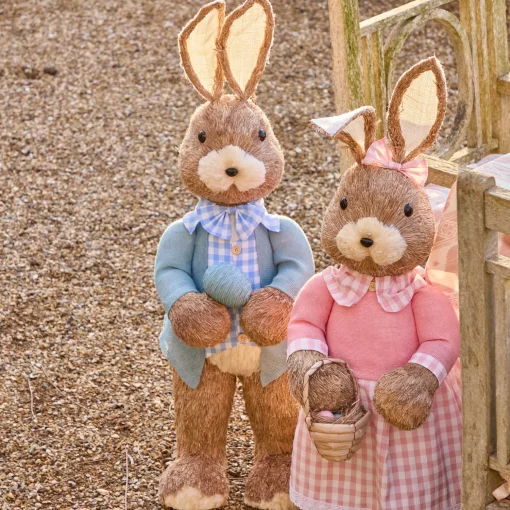 Mrs. Alice Extra Large Mr & Mrs Easter Bunny (Pair)< Spring Decorations