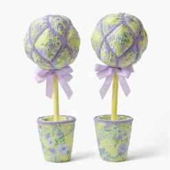 Mrs. Alice Fabric Easter Egg Tree (Pair)< Spring Decorations