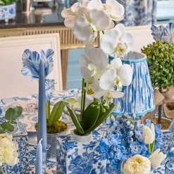 Mrs. Alice Faux Orchid in Chinoiserie Vase< Forever Blooms | Spring Decorations