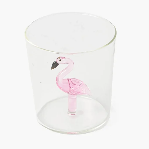 Mrs. Alice Faye Flamingo Glasses (Set of 4)< Glasses