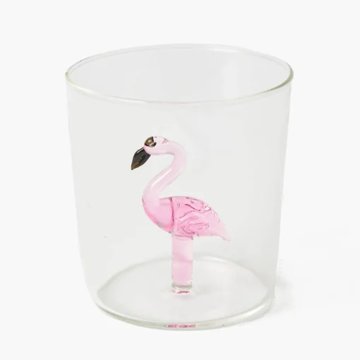 Mrs. Alice Faye Flamingo Glasses (Set of 4)< Glasses