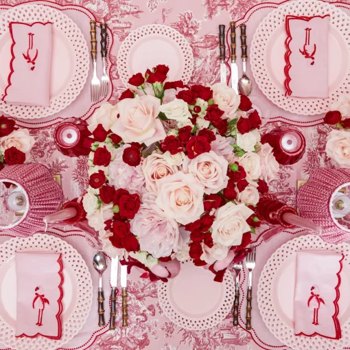 Mrs. Alice Faye Pink Flamingo Napkins (Set of 4)< Napkins