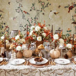 Mrs. Alice Feather Wreaths with Forest Green Velvet Bows (Set of 4)< Christmas Decorations