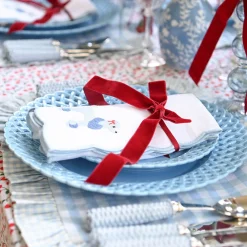 Mrs. Alice Fifi Blue Poodle Linen Napkins (Set of 4)< Napkins