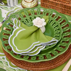 Mrs. Alice Fiore Porcelain Napkin Rings (Set of 4)< Napkin Rings & Bows | For The Hostess
