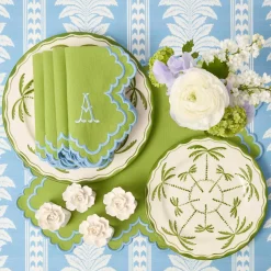 Mrs. Alice Fiore Porcelain Napkin Rings (Set of 4)< Napkin Rings & Bows | For The Hostess