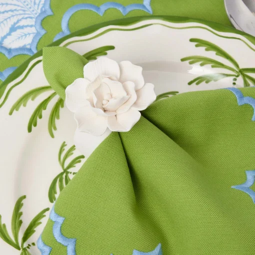 Mrs. Alice Fiore Porcelain Napkin Rings (Set of 4)< Napkin Rings & Bows | For The Hostess