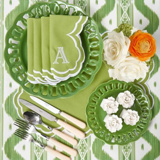 Mrs. Alice Fiore Porcelain Napkin Rings (Set of 4)< Napkin Rings & Bows | For The Hostess