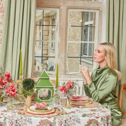 Mrs. Alice Fleur Pink Placemats & Napkins (Set of 4)< Table Linen Sets | Mrs. Alice Monogram