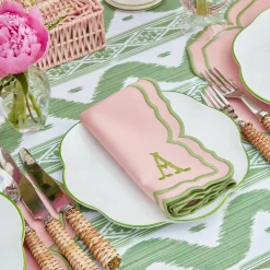 Mrs. Alice Fleur Pink Placemats & Napkins (Set of 4)< Table Linen Sets | Mrs. Alice Monogram