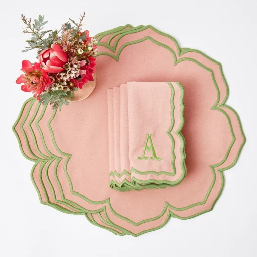 Mrs. Alice Fleur Pink Placemats (Set of 4)< Placemats | For Her
