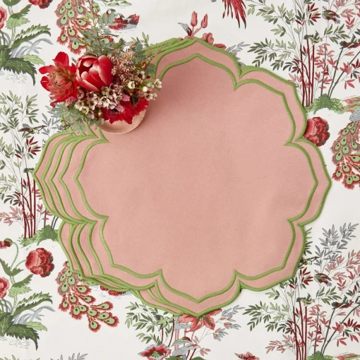 Mrs. Alice Fleur Pink Placemats (Set of 4)< Placemats | For Her