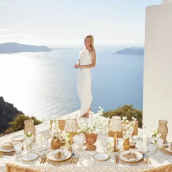 Mrs. Alice Fleur Sand Placemats & Napkins (Set of 4)< Summer Table Linen | Table Linen Sets