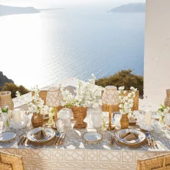 Mrs. Alice Fleur Sand Placemats & Napkins (Set of 4)< Summer Table Linen | Table Linen Sets
