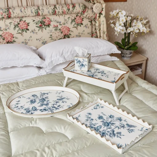 Mrs. Alice Floral Folding Tray< Trays