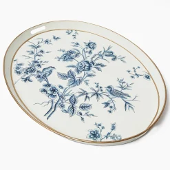 Mrs. Alice Floral Tole Oval Tray< Trays