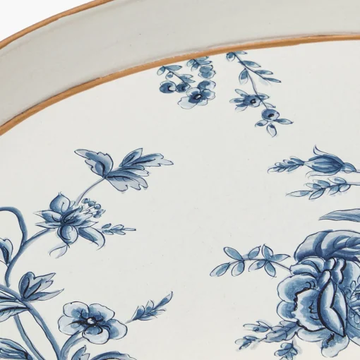 Mrs. Alice Floral Tole Oval Tray< Trays