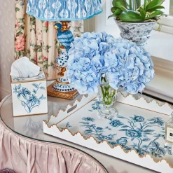 Mrs. Alice Floral Tole Tissue Box< For Her | For The Homemaker