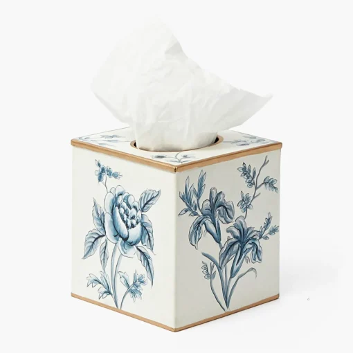 Mrs. Alice Floral Tole Tissue Box< For Her | For The Homemaker