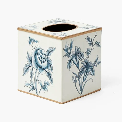 Mrs. Alice Floral Tole Tissue Box< For Her | For The Homemaker