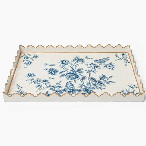 Mrs. Alice Floral Tole Tray< Trays