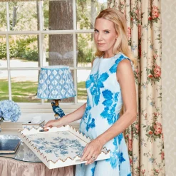 Mrs. Alice Floral Tole Tray< Trays