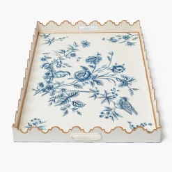 Mrs. Alice Floral Tole Tray< Trays